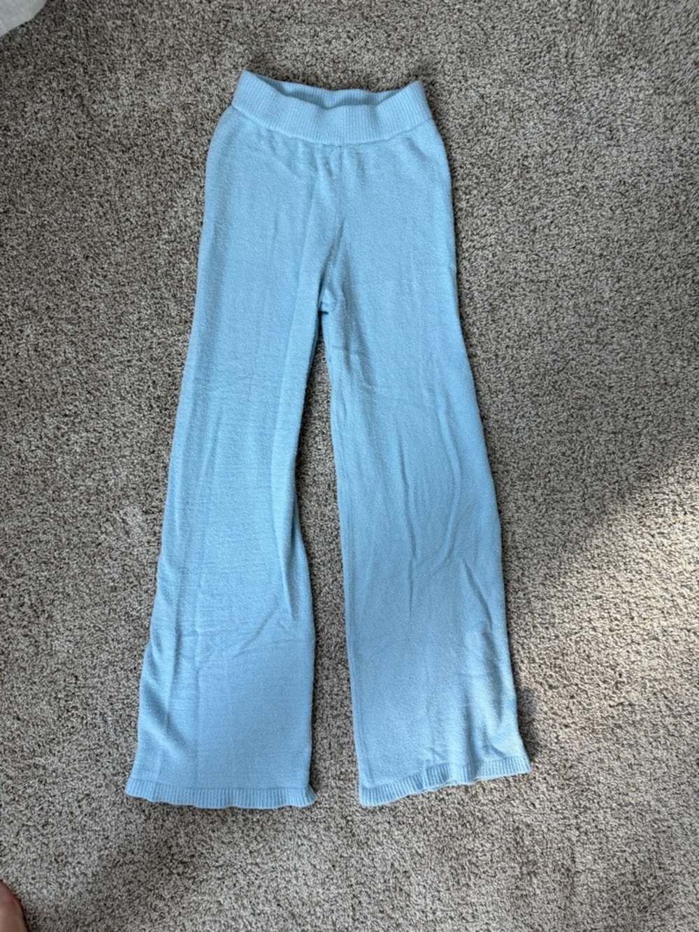 Super soft Fuzzy sweater Knit Flared Womens Pants